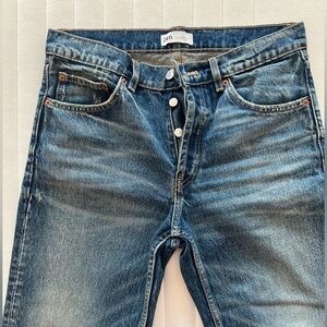 Zara Classic Denim Straight Jeans
